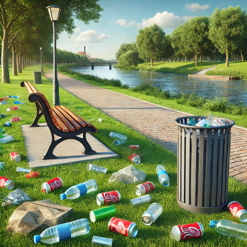 ゴミが落ちている場所