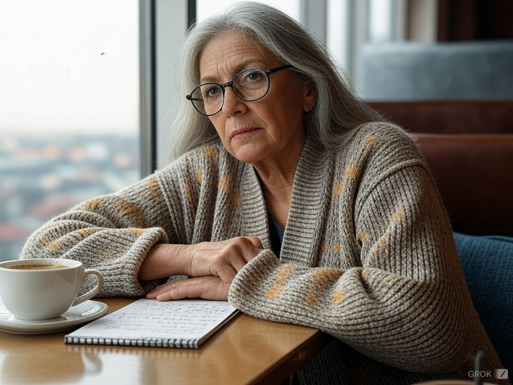 社会起業のアイディアに悩むシニア女性