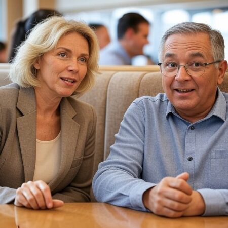 セミナーで新しい情報に触れるシニア