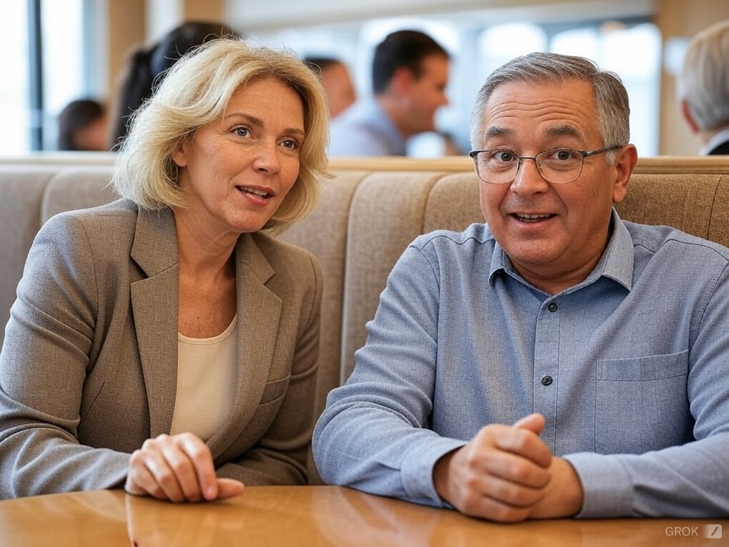 セミナーで新しい情報に触れるシニア